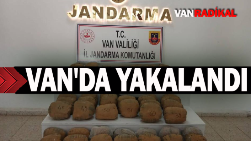 Van'ın Başkale İlçesinde 139 kilo yakalandı 