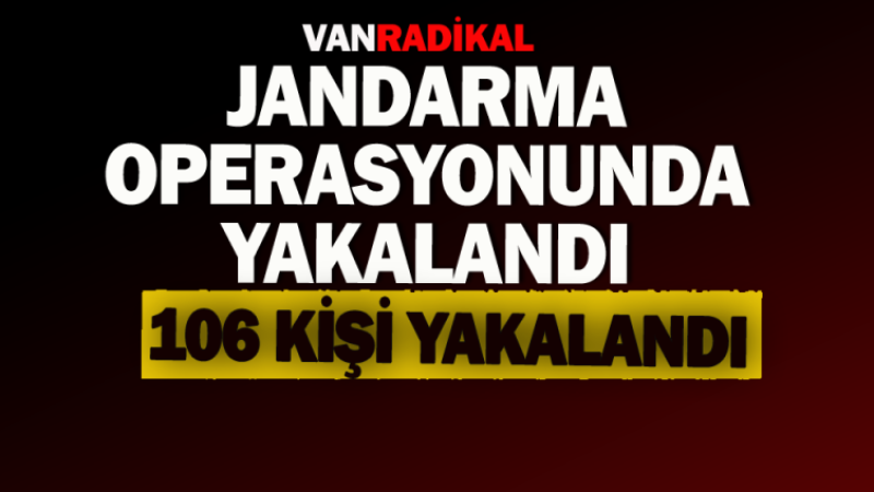 Jandarma operasyonunda yakalandı