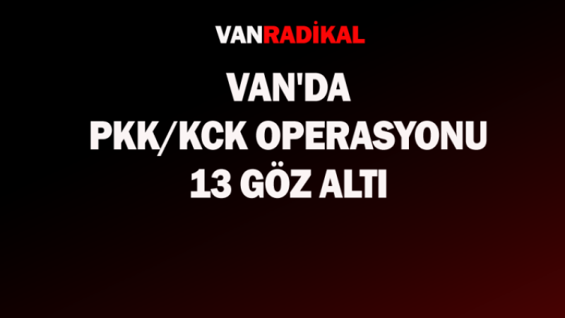 Van'da PKK/KCK operasyonu 