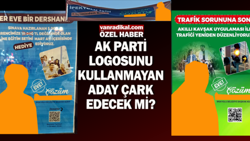 Van'da Ak Parti adayının afişine tepki