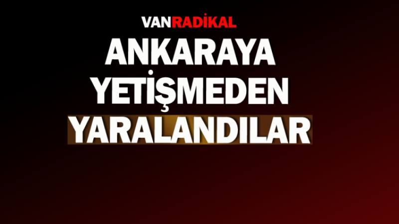Van'dan Ankara'ya giderken yaralandılar