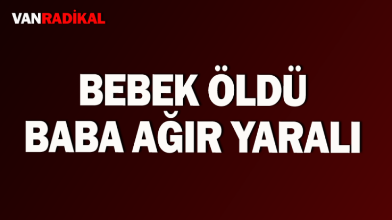 Bebek öldü baba ağır yaralı 