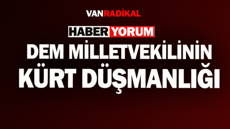 Dem Milletvekili Kürt düşmanlığımı yaptı