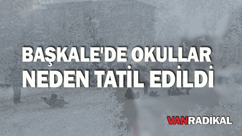 Başkale'de okullar neden tatil edildi