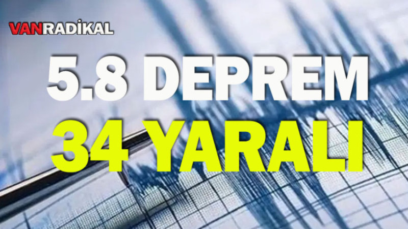 5,8 DEPREM 34 YARALI