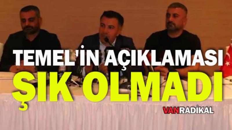 VANSPOR BAŞKANININ KINANAN AÇIKLAMASI 