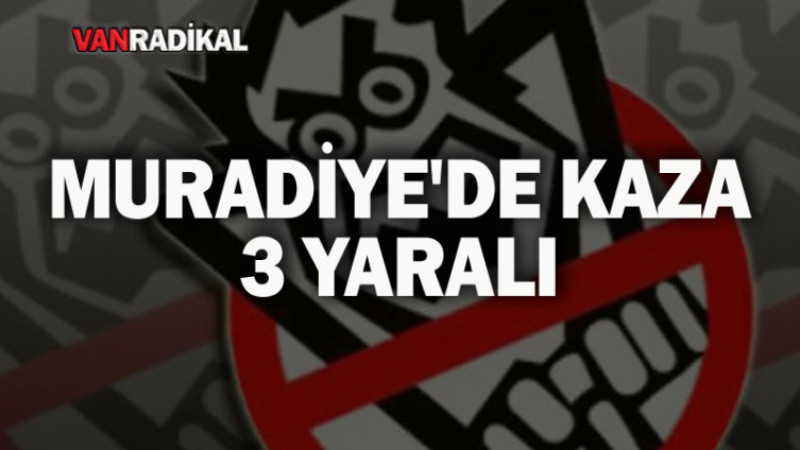 MURADİYE'DE KAZA 3 YARALI 