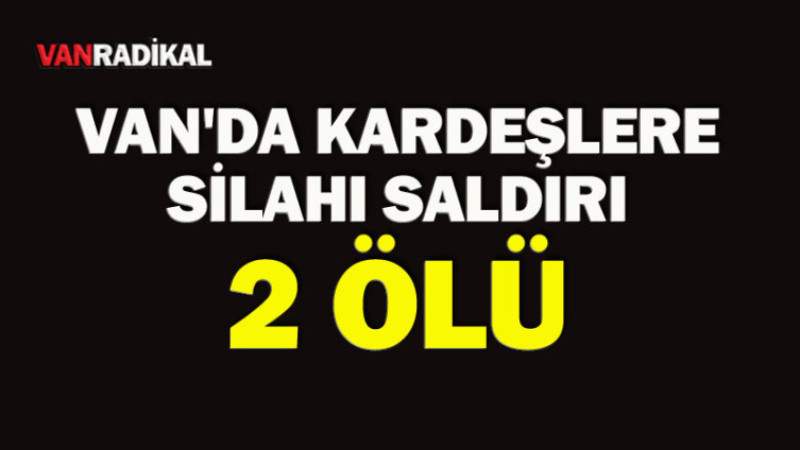 Van'da Silahlı Saldırıda  2 Ölü
