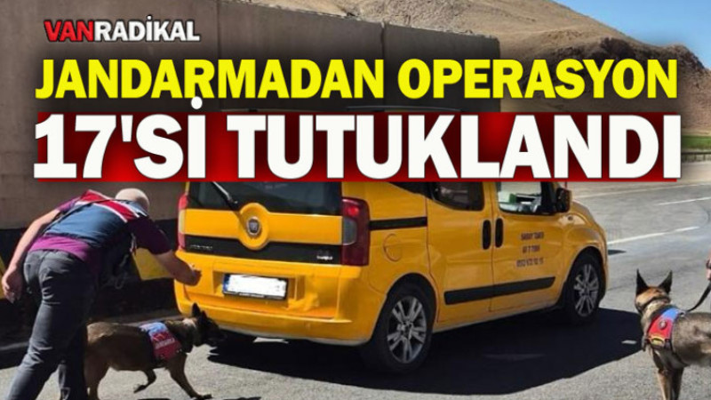 VAN'DA OPERASYON 17 TUTUKLU