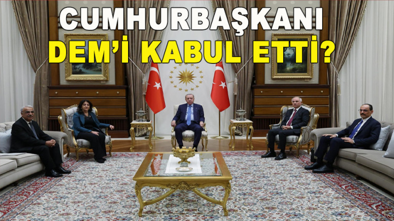 CUMHURBAŞKANI DEM  HEYETİ İLE GÖRÜŞTÜ