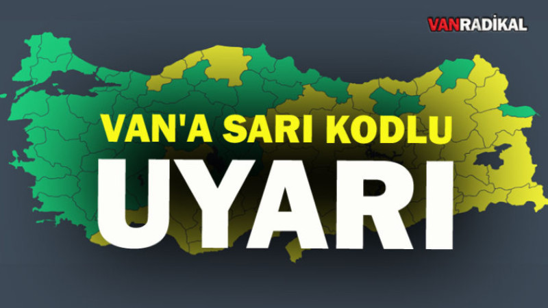 Van İçin Sarı Kodlu Kar Uyarısı