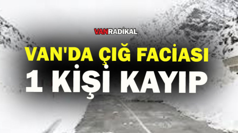 Van'da Çığ Felaketi 1 Kişi Kayıp 