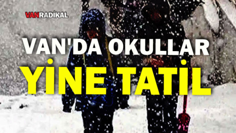 Van'da Tüm Okullar Tatil Oldu