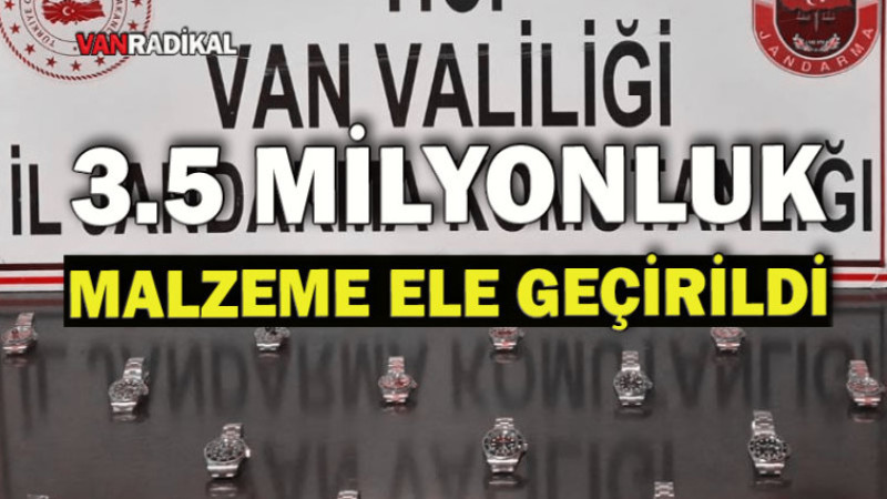 3 Buçuk Milyonluk Malzeme Ele Geçirildi
