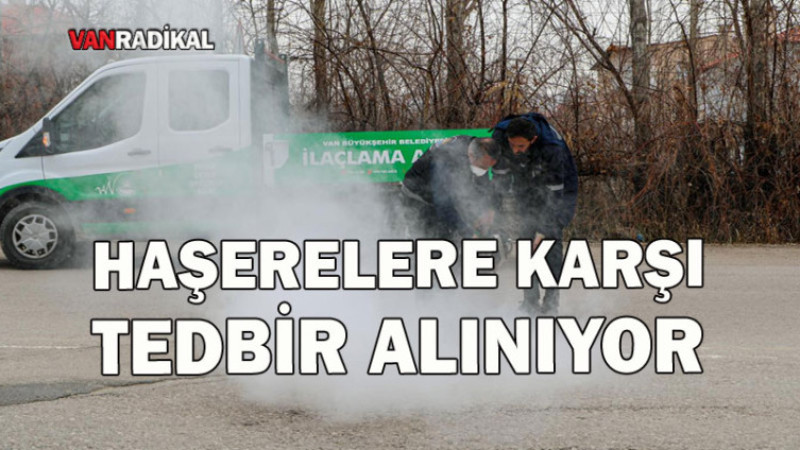 Haşerelere Karşı Tedbir Alınıyor