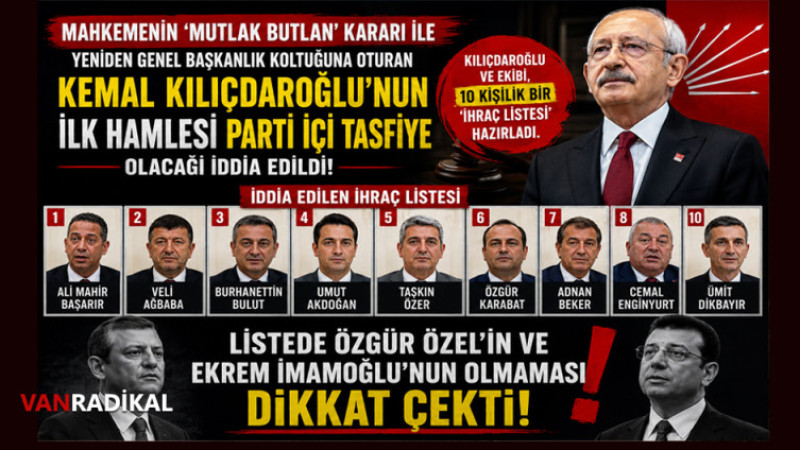 CHP'DEN İHRAÇ EDİLECEK İSİMLER 